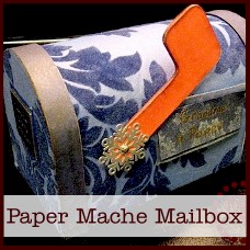altered paper mache mailbox