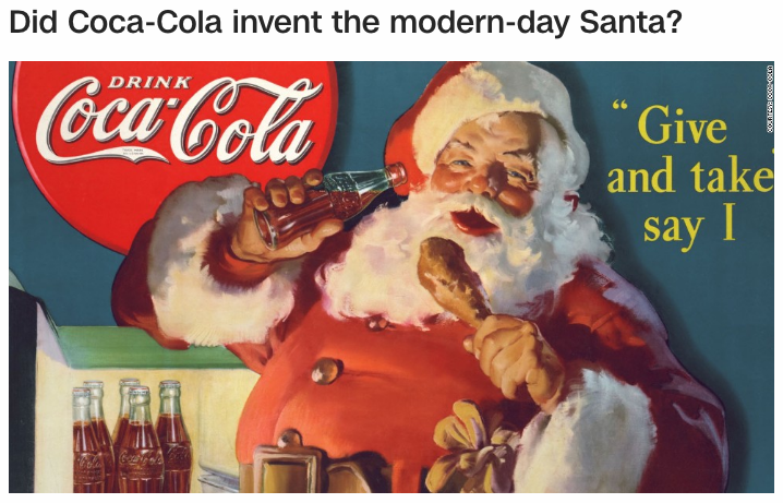 Free To Find Truth Did Coca Cola Invent Santa Cnn Article On Coca Cola Might Not Have Invented Santa But They Sure Do Interesting Name Gematria