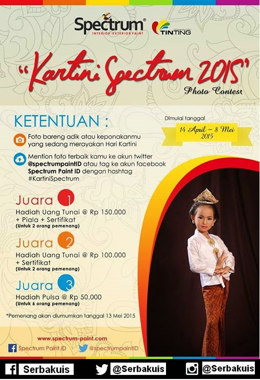 Kartini Spectrum 2015 Photo Contest Hadiah Uang & Pulsa