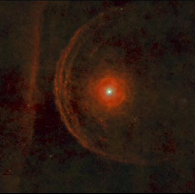 his cool space wallpaper is a composite color image of the Herschel PACS 70, 100, 160 micron-wavelength images of Betelgeuse. Credit: ESA/Herschel/PACS/L. Decin et al