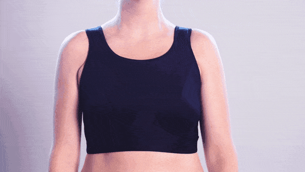 The sports bra features a unique Space band technology that is engineered t...
