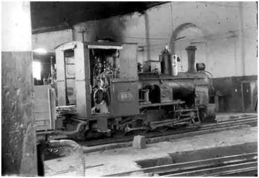 Locomotora  a vapor Orenstein & Koppel Tipo 0-8-0T Nº 667.