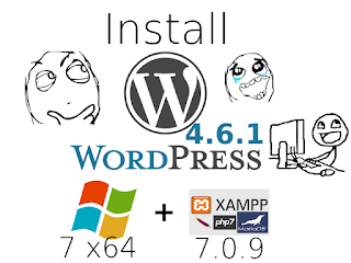 Install WordPress 4.6.1 on Windows 7 localhost XAMPP php7 tutorial