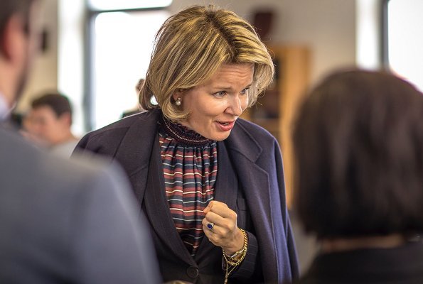 Queen Mathilde attended the 20th anniversary events of Enabel, the Belgian development agency at Bozar in Brussels