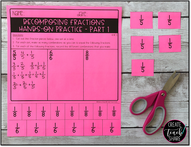 My Favorite Fraction Lesson: Decomposing Fractions | Upper Elementary