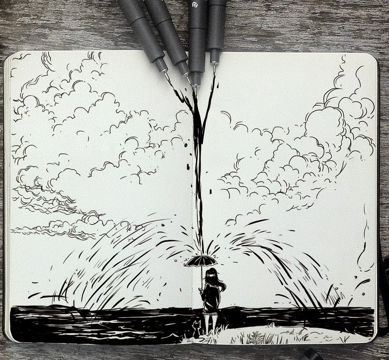 08-Flood-Gabriel-Picolo-365-Days-of-Doodles-end-of-2014-www-designstack-co