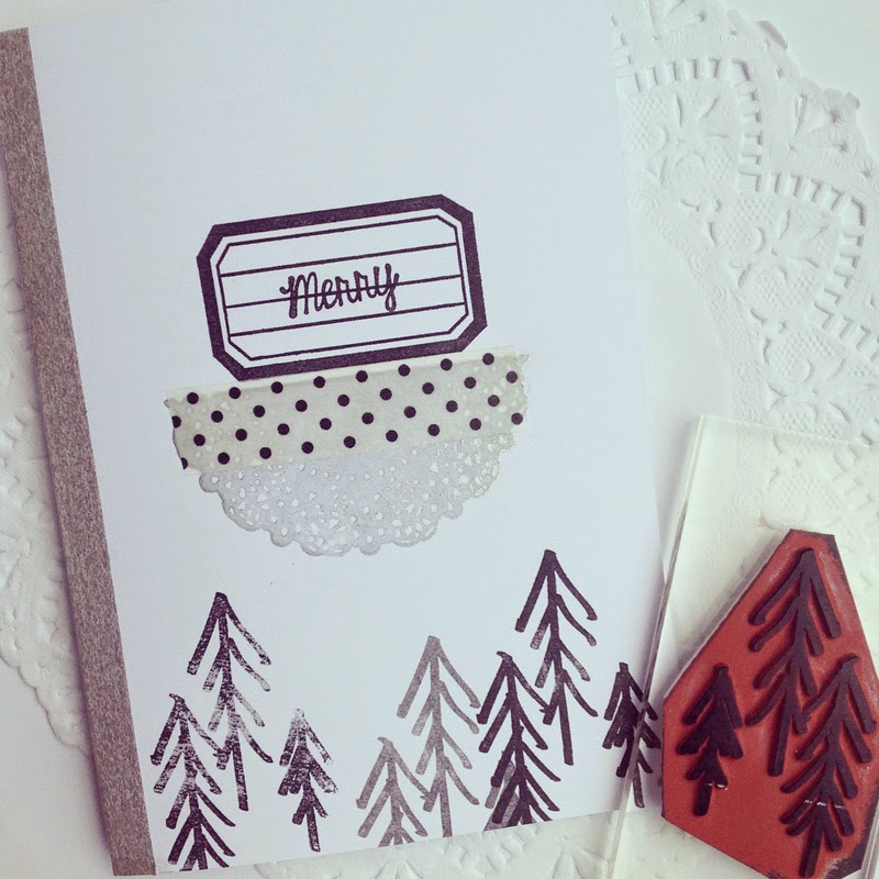 mélimélo studio Stamping Christmas cards and gift boxes DIY tutorial