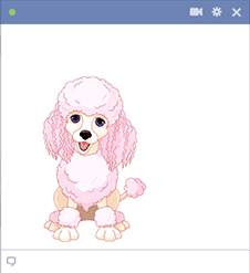 Poodle Sticker for Facebook