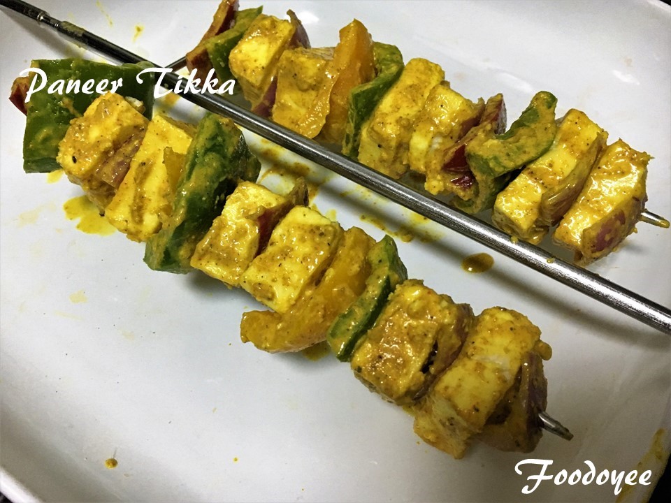 Paneer Tikka In a Microwave.