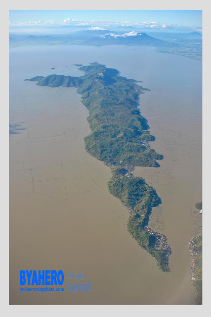 Byahero Aerial view of Talim Island in Laguna de Bay