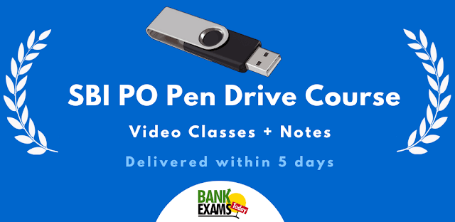 SBI PO Pen Drive Course SBI PO Pen Drive Course