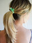 Mint Elastic Hair Bands by Lucky Girl