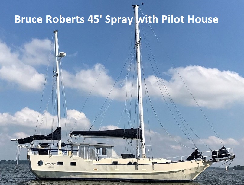 45' Full-Keel Steel  Ketch with Pilot House