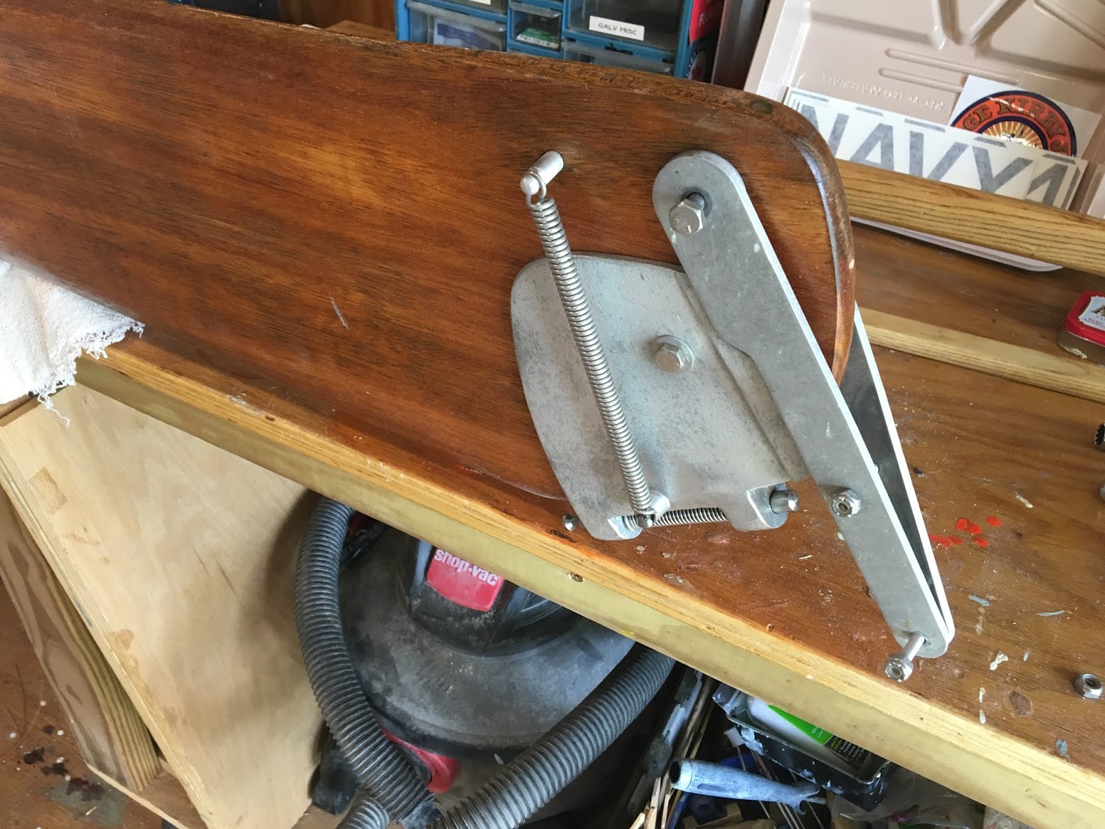 Small Boat Restoration Sunfish Rudder Assembly