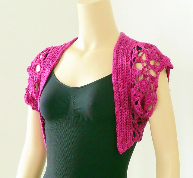 Lace bolero jacket Crochet pattern