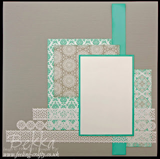 Eastern Elegance Scrapbook Page by UK Stampin' Up! Demonstrator Bekka Prideaux - get these papers here