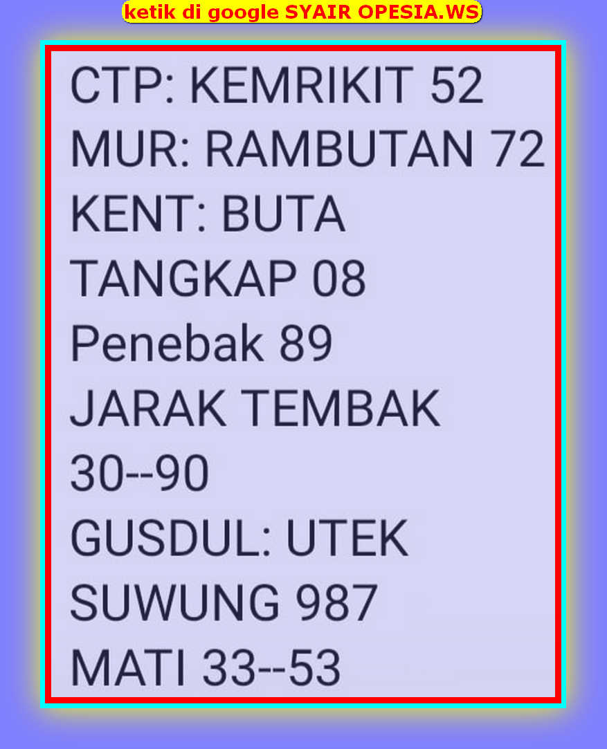 Kode Syair Togel Sgp 23 Desember 2019 Prediksi Angka Togel Hk Sgp Jitu Dan Akurat Hari Ini Layarprediksi Kode Syair Togel Sgp 23 Desember 2019 Prediksi Angka Togel Hk Sgp Jitu Dan Akurat Hari Ini Layarprediksi