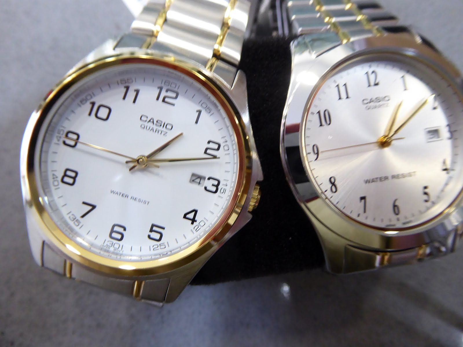 Relojes Casio con army de acero bicolor