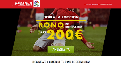 sportium bono 200 euros bienvenida codigo promocional JRVM sportium bono 200 euros bienvenida codigo promocional JRVM