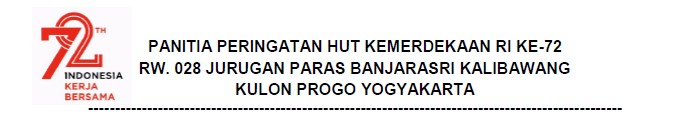 Proposal Hut Kemerdekaan Ri Ke 72 Jurugan Info