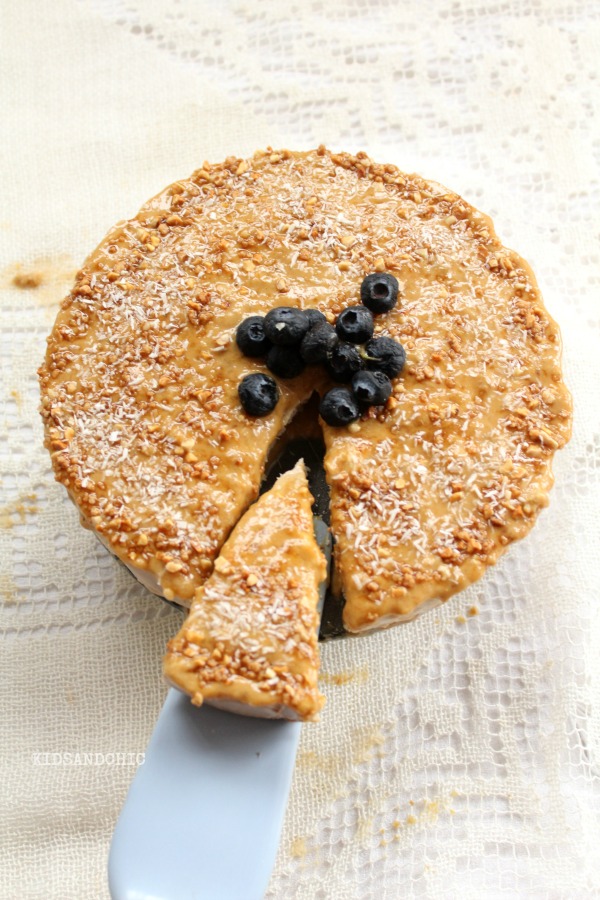 Tarta Vegana de coco , plátano y galletas digestive #singluten #sinlactosa #sinhuevos kidsandchic