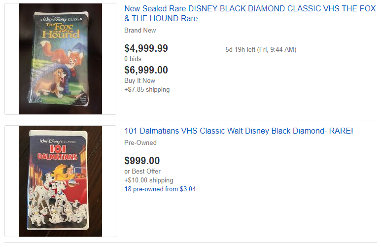 The Newest Rant Reminder Those Disney, "Black Diamond," VHS Tapes