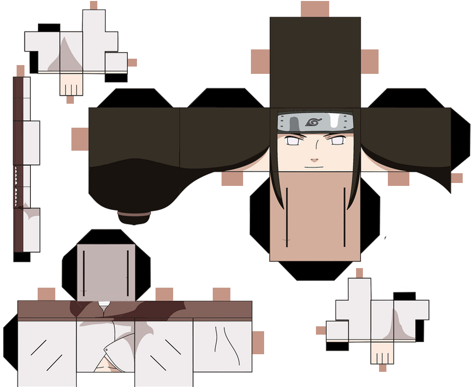 Template papercraft hyuga