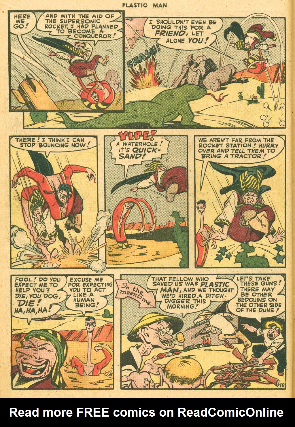 Read online Plastic Man (1943) comic -  Issue #10 - 12