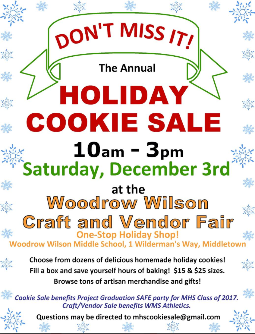 middletowneye Cookie Sale At WWMS Saturday