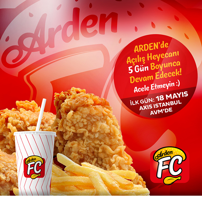 %100 Helal Kızarmış Tavuk Markası: Arden FC 