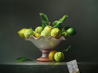 bodegon-con-limones-frutas-al-oleo