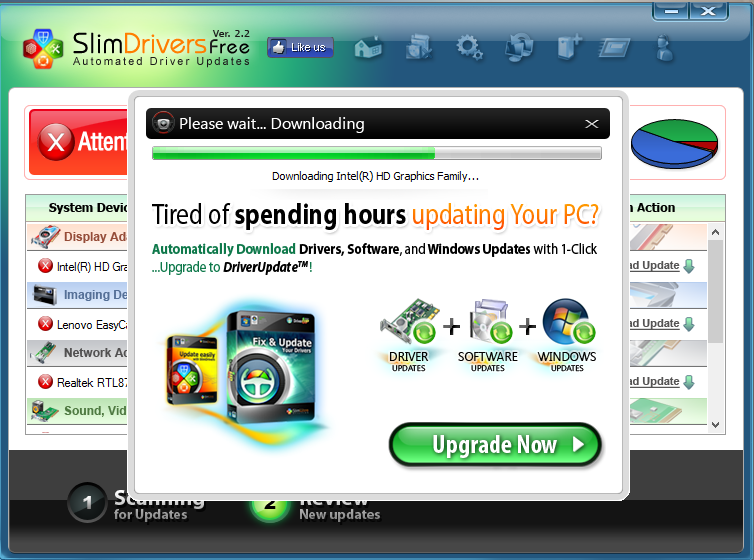 افضل برنامج للبحث عن التعريفات وعمل نسخة احتياطية له SlimDrivers