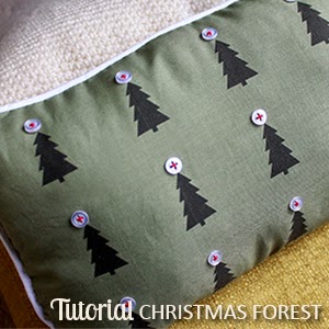 TUTORIAL: Christmas Forest Pillow | The Inspired Wren