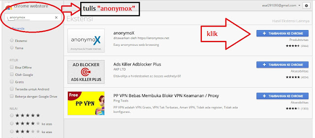 Anonymox Untuk Chrome Browser