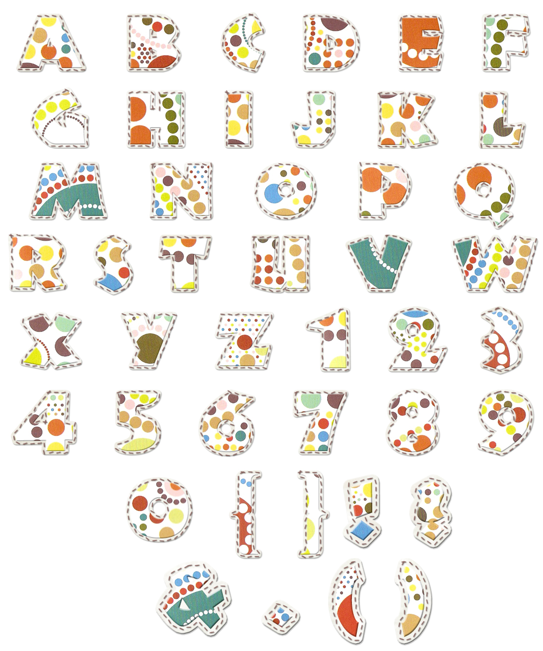 This is a Project Free Scrapbook Letters Download!