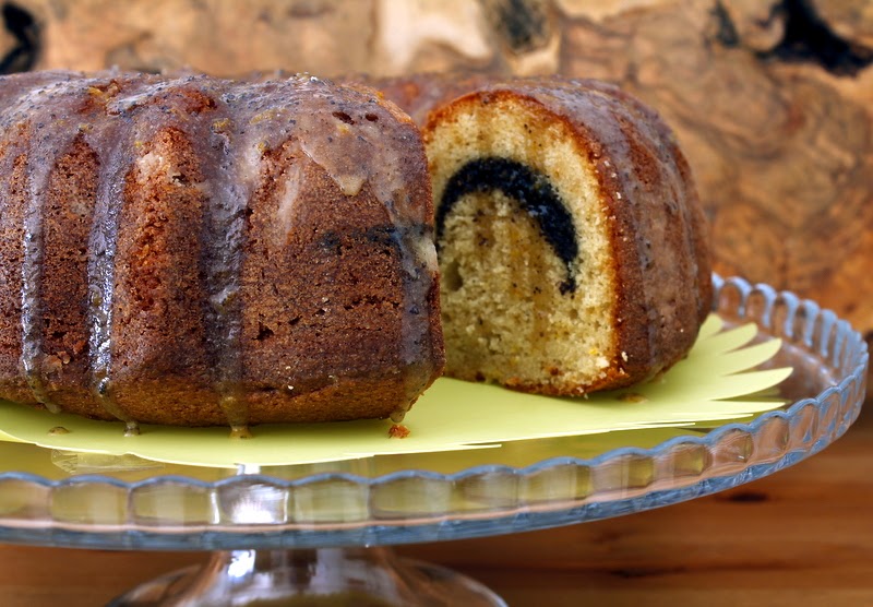 Poppy Seed Pound Cake with Brown Butter Glaze