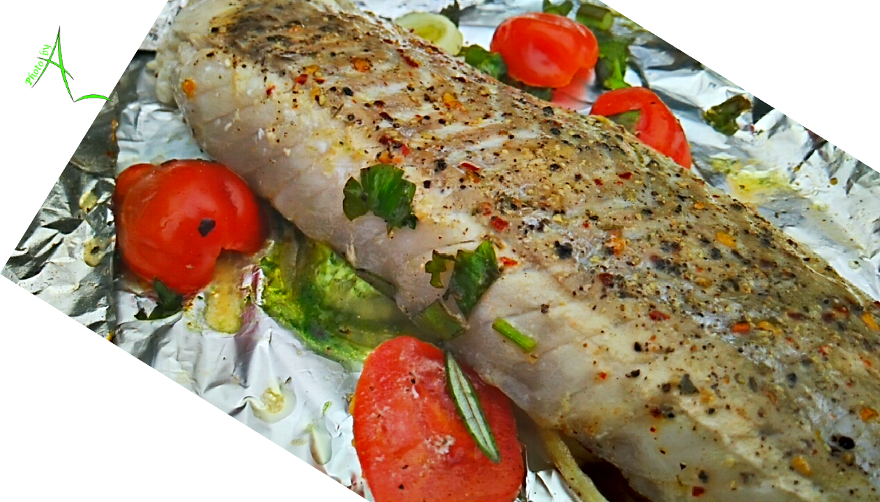 La cuisine de Christine: Filet de lieu noir aux herbes fraîches au barbecue