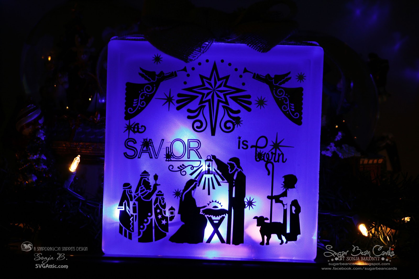 SVG Attic Blog Deco Nativity Scene Block