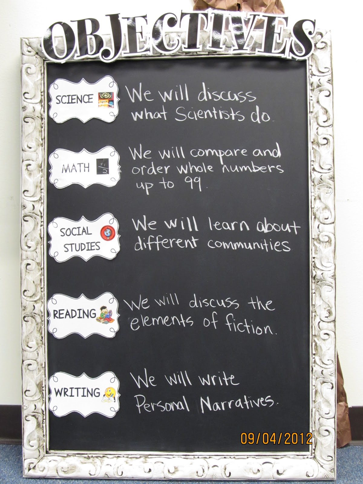 First Grade Learning Objectives