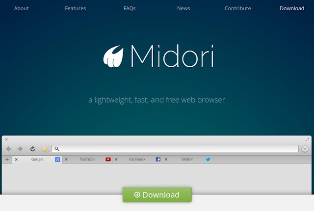  أسرع متصفح في نظام لينكس , ميدوري Midori 