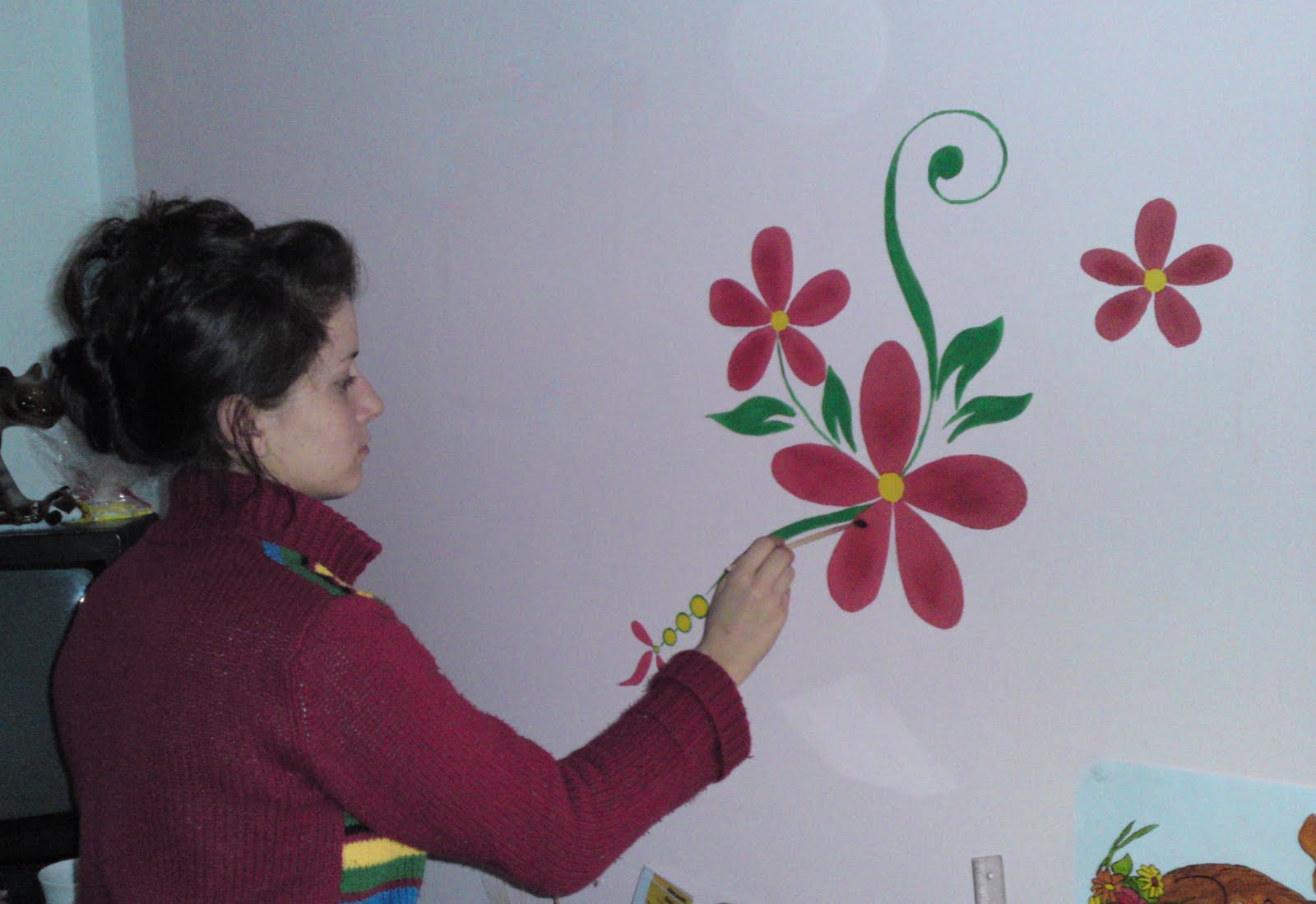 Picturi pe pereti PICTURA PE PERETE "FLORICELE"