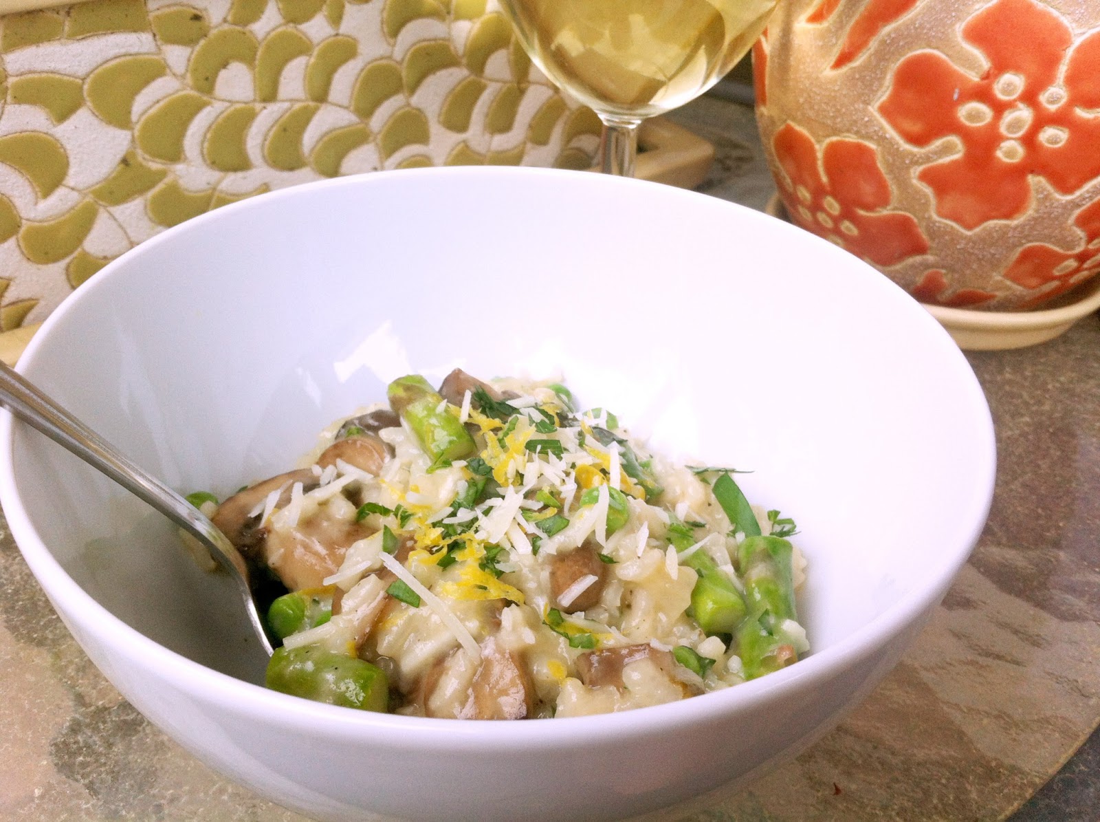 Ice Tea Spoons and Pickle Forks Spring Vegetable Risotto