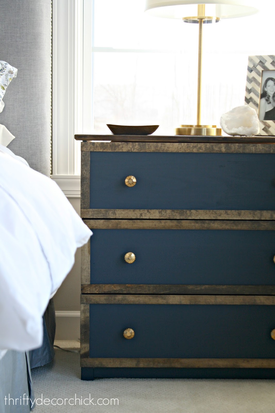 Finally! A beautiful nightstand makeover. from Thrifty Decor Chick