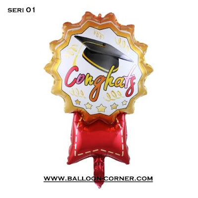Balon Foil Seri CONGRATS GRAD Seri 01