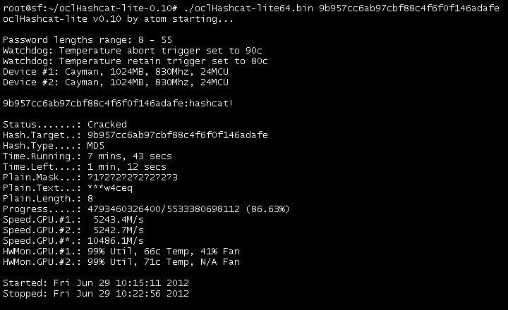 [oclHashcat-lite v0.15] Worlds fastest NTLM, MD5, SHA1, SHA256 and ...