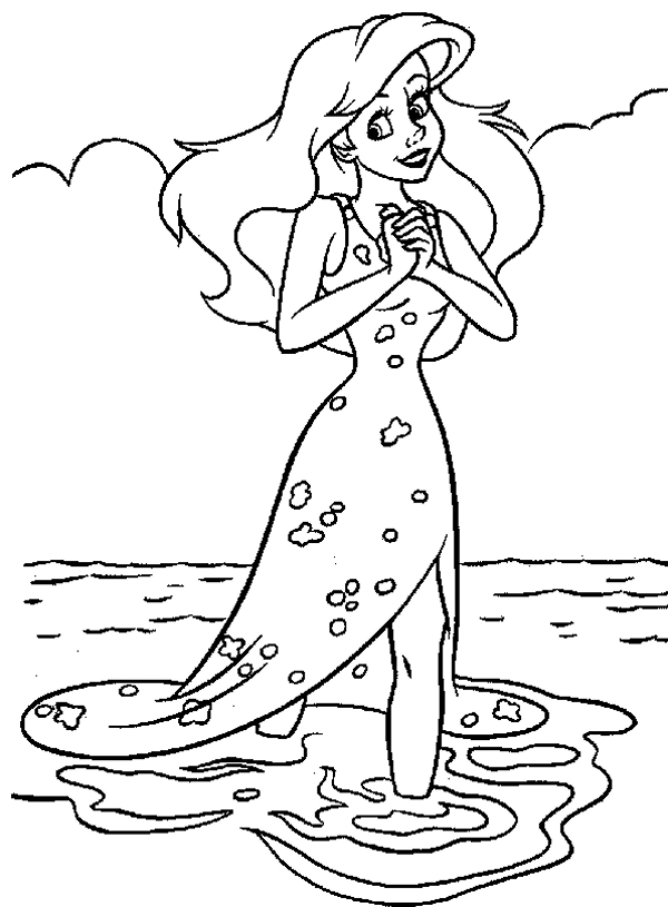 walt disney little mermaid coloring pages - photo #30