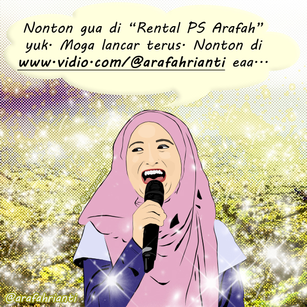 Relawan Marketing Online Arafah Rianti, Komika Abstrak Asal Depok