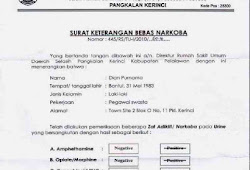 Contoh Surat Keterangan Bebas Narkoba Dan Cara Mengurusnya