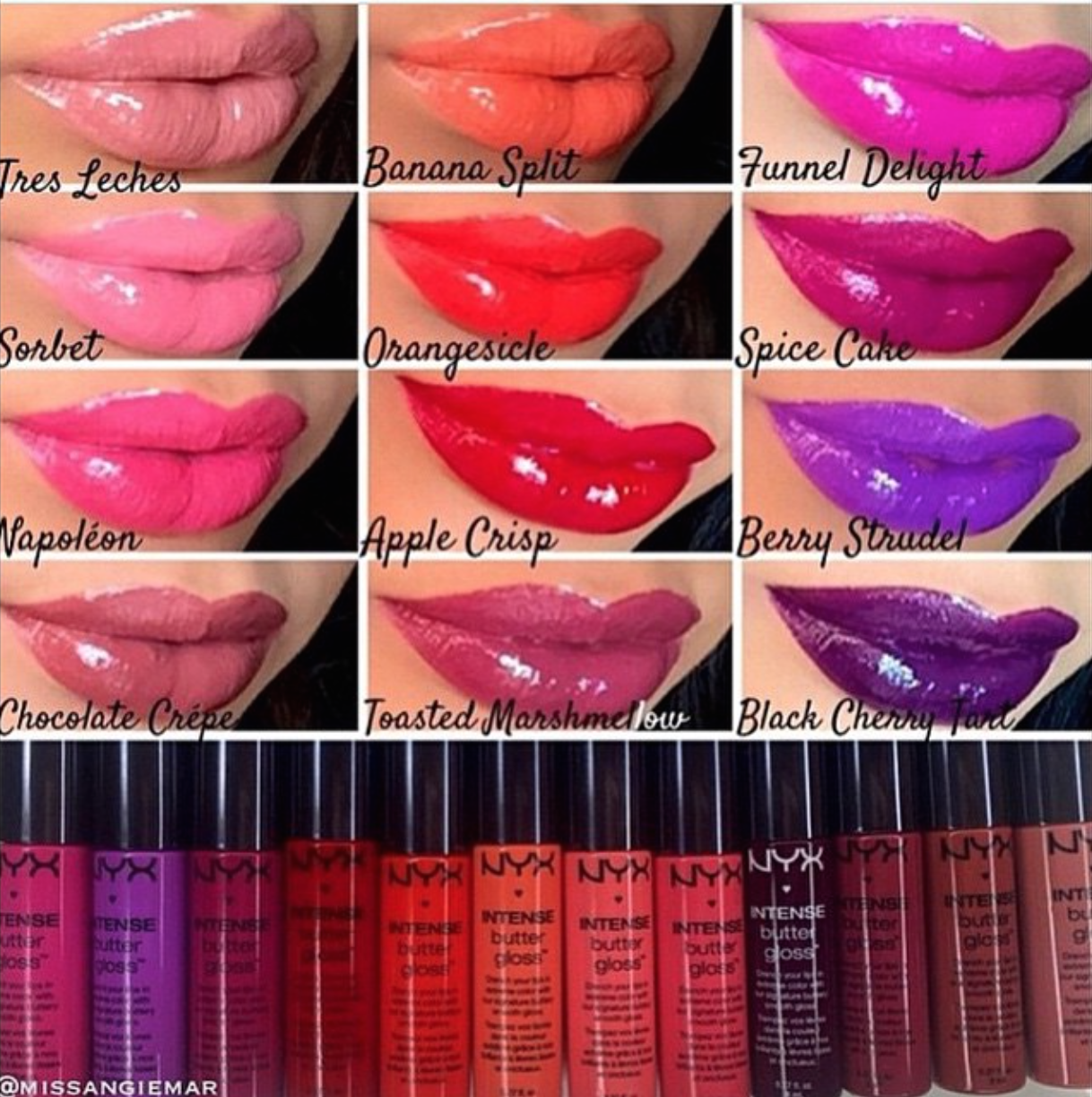 Swatches New NYX High Voltage Lipsticks and Intense Butter Glosses