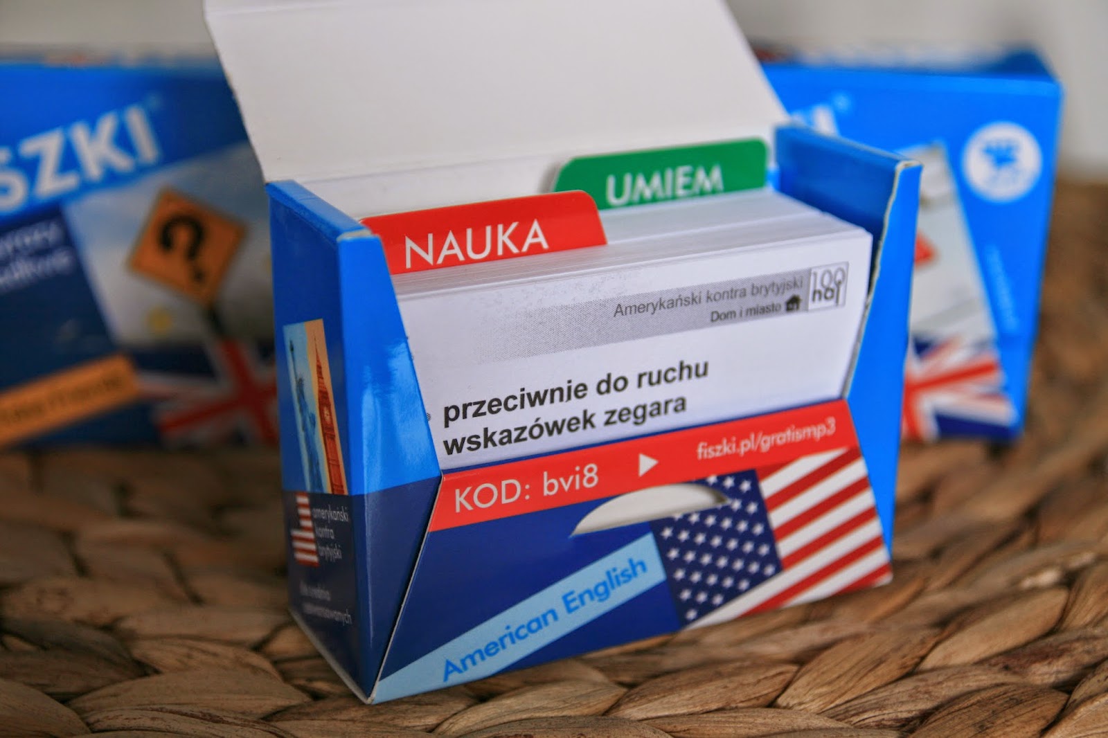 Magia książki...: Fiszki wydawnictwa Cztery Głowy. Język angielski.